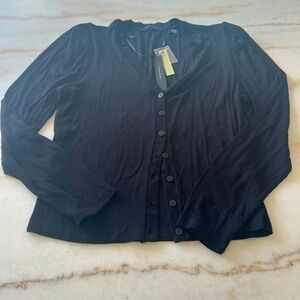 Tahari size large button-down cardigan, V-neck